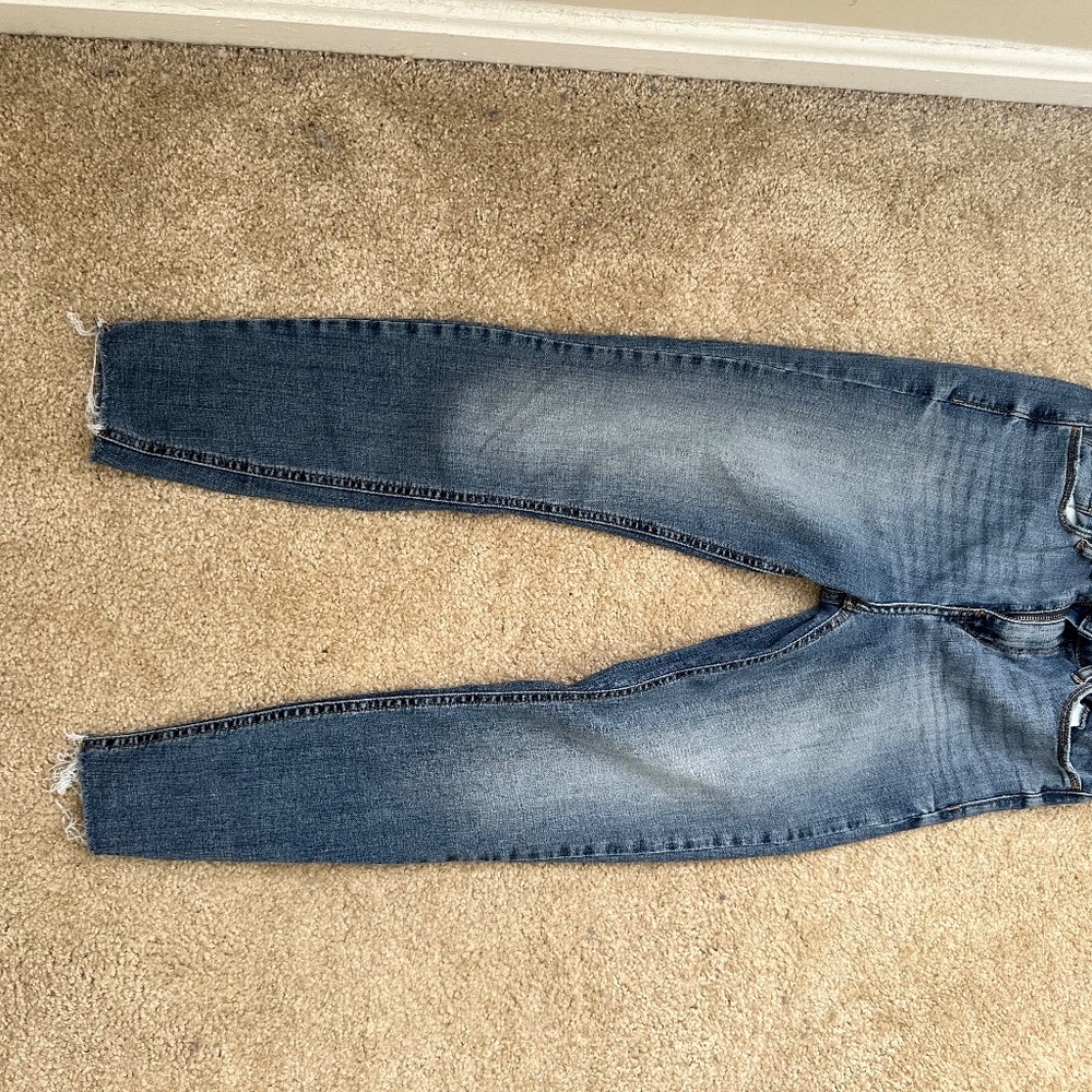 Studio Blue High Rise Skinny Jeans 28 Stitch Fix Raw Hem